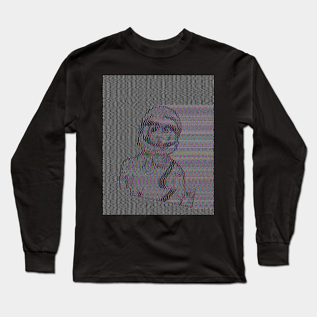 Glitch Aesthetic Spacegirl Astronaut ∆∆∆ Long Sleeve T-Shirt by DankFutura